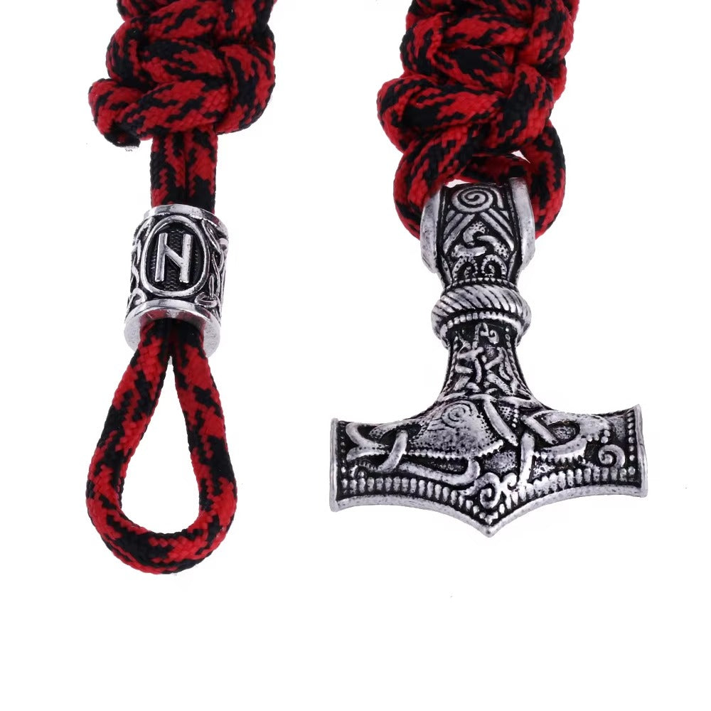 Wholesale Handmade Viking Paracord Bracelets – Thor's Hammer & Tiwaz Rune