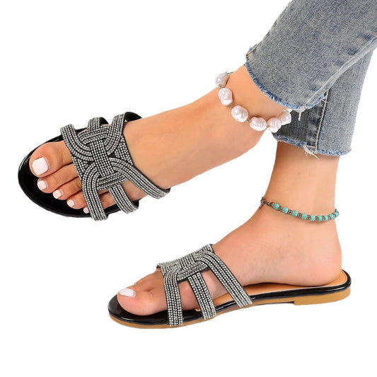 Wholesale Women's Summer Footwear – Crystal Flats, Sandals, Flip Flops