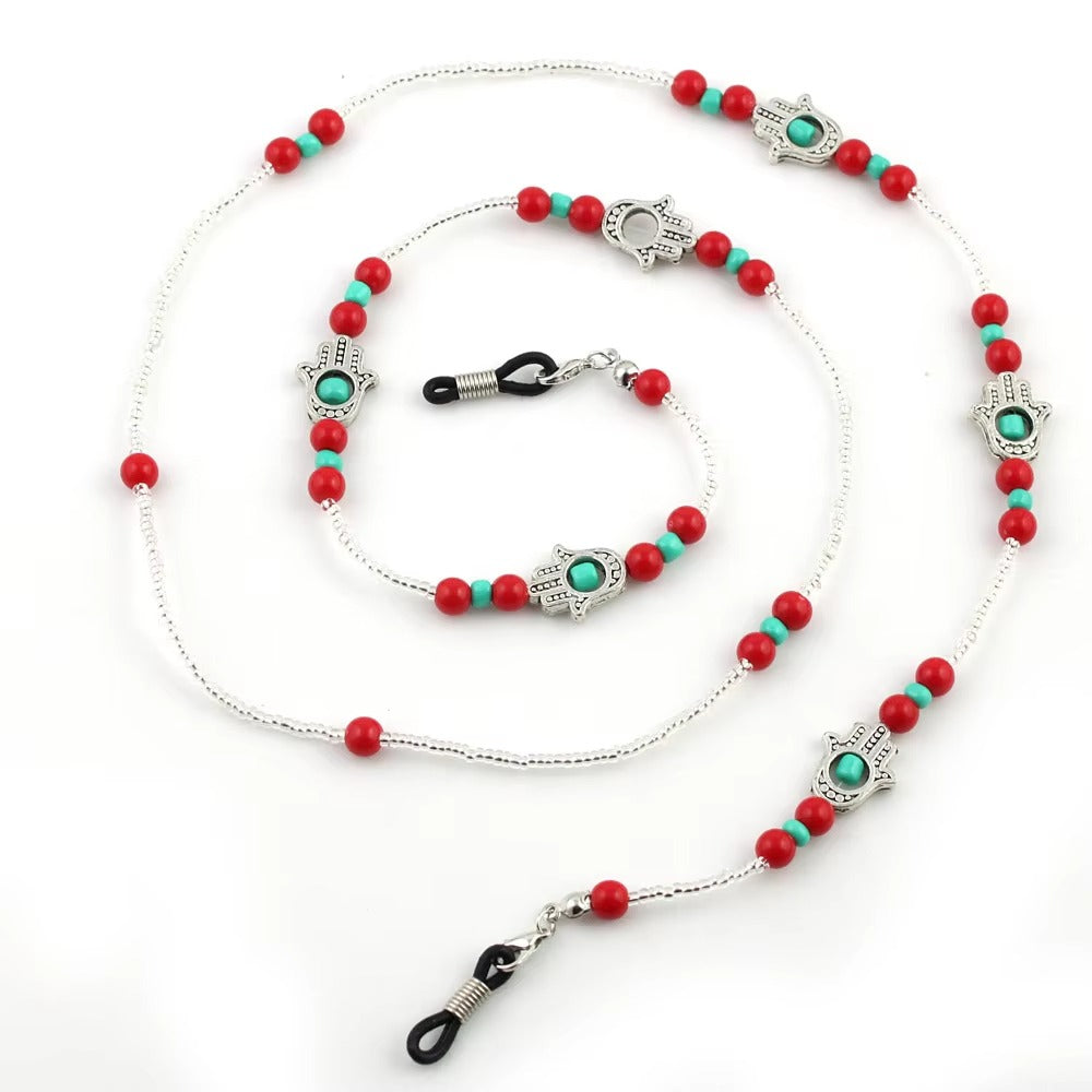 Minimalist Gold Metal Eyeglass Chains – Crystal (Sunglasses/Reading Glasses)