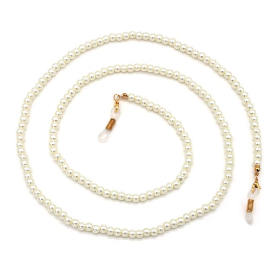 Fashion Women's Eyewear Chains – Pearl, Gold, Metal (Classical)
