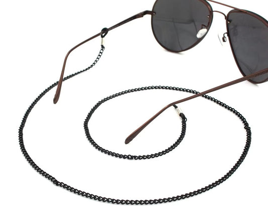 Fashion Women's Eyewear Chains – Black Metal (Sunglasses/Reading Glasses)