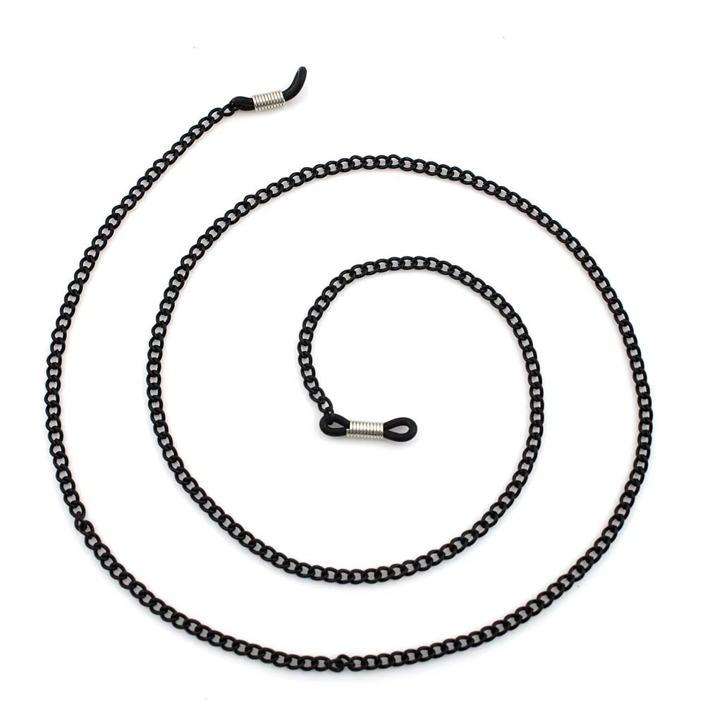Fashion Women's Eyewear Chains – Black Metal (Sunglasses/Reading Glasses)