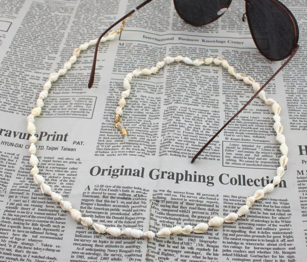 Fashion Women's Shell Eyewear Chains – Necklace Style (for Sunglasses/Reading Glasses)