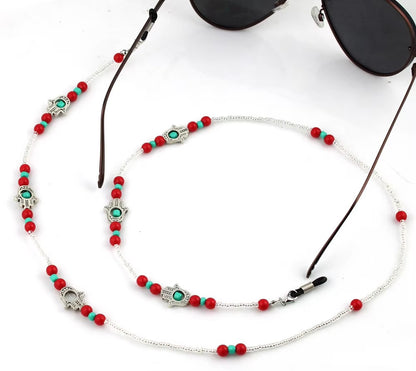 Minimalist Gold Metal Eyeglass Chains – Crystal (Sunglasses/Reading Glasses)