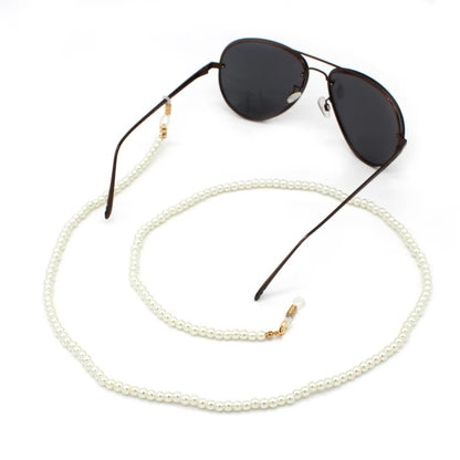 Fashion Women's Eyewear Chains – Pearl, Gold, Metal (Classical)