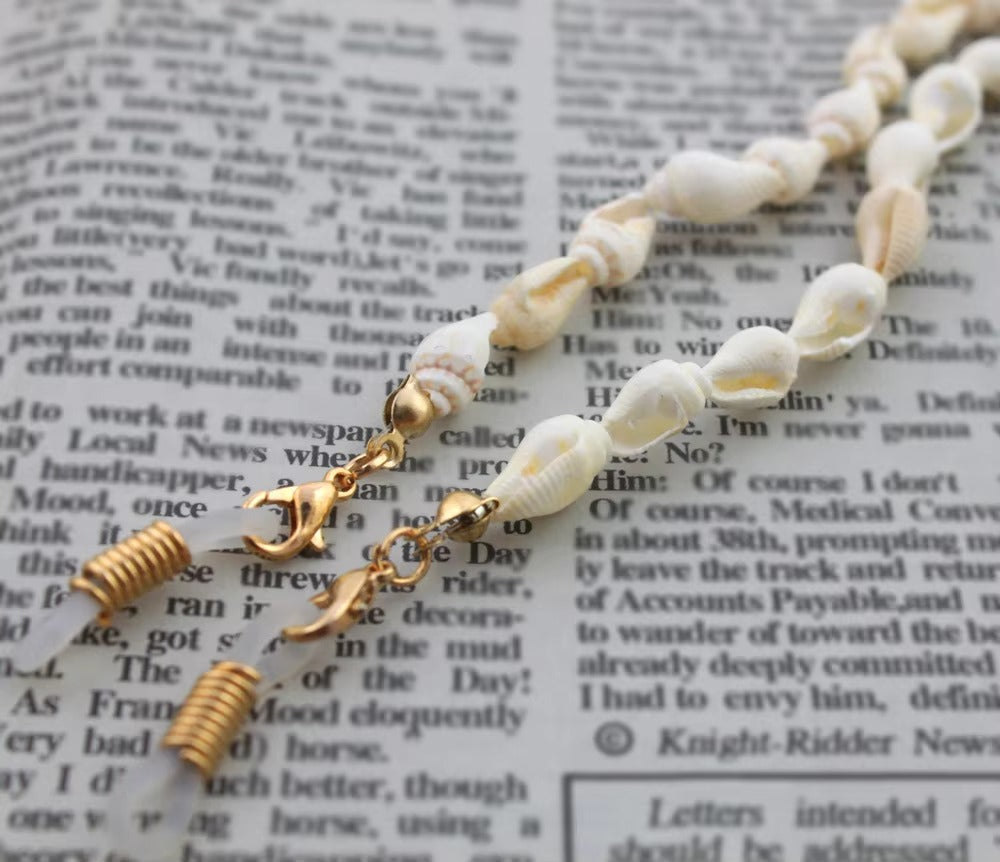 Fashion Women's Shell Eyewear Chains – Necklace Style (for Sunglasses/Reading Glasses)