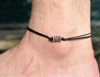 Wholesale Men's Multilayer Leather Bracelets/Anklets – Axe/Anchor Charms, Viking Punk Style