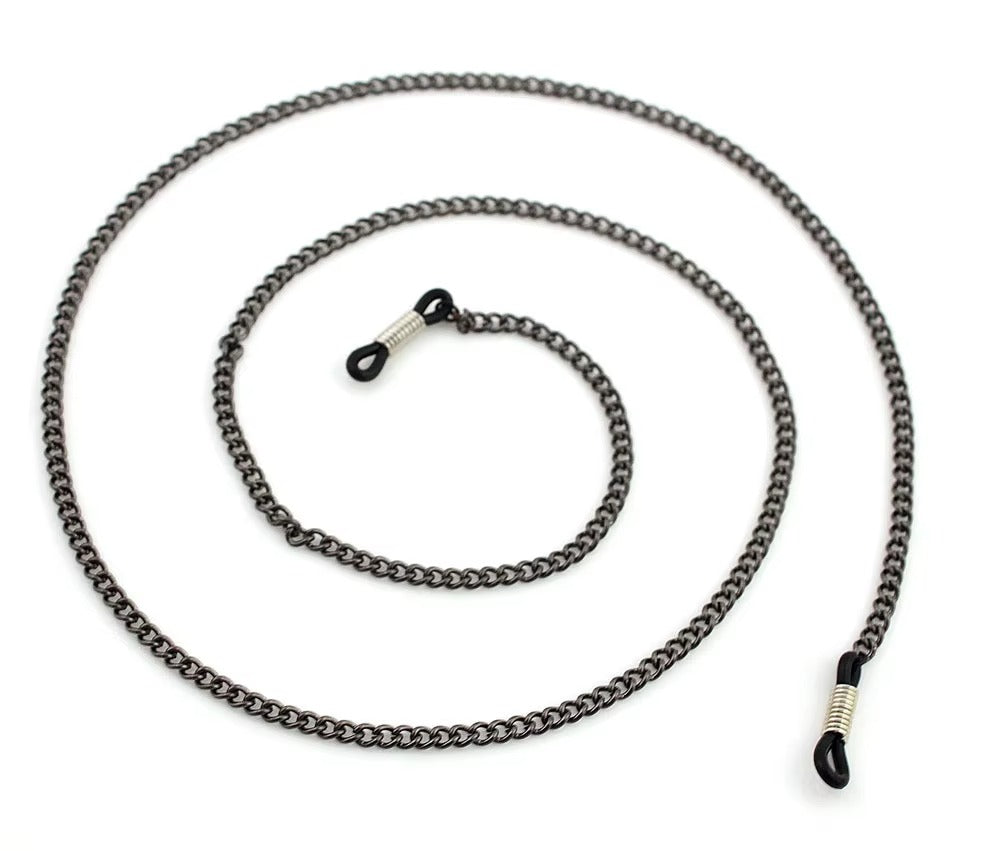 Fashion Women's Eyewear Chains – Black Metal (Sunglasses/Reading Glasses)