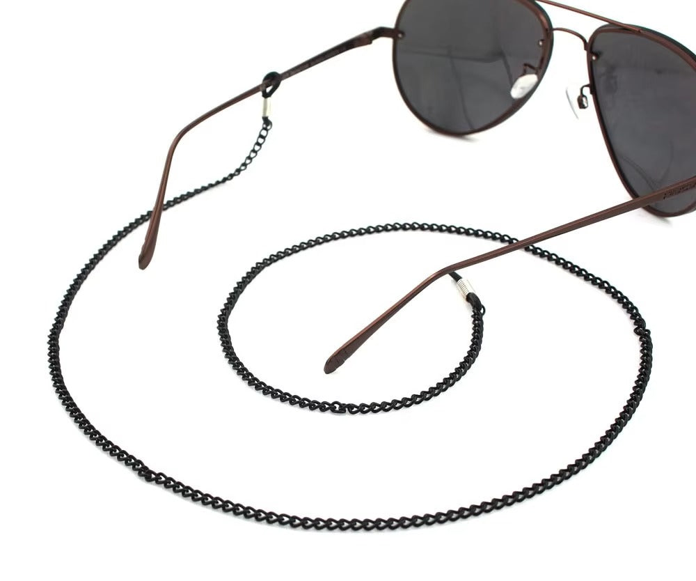 Fashion Women's Eyewear Chains – Black Metal (Sunglasses/Reading Glasses)